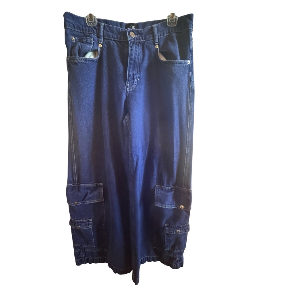 BDG Urban Outfitters Presley Blue Wide Leg Cargo Jeans Women's Size 30 Y2K